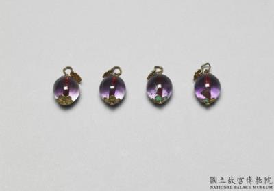 图片[2]-Purple glass button.-China Archive